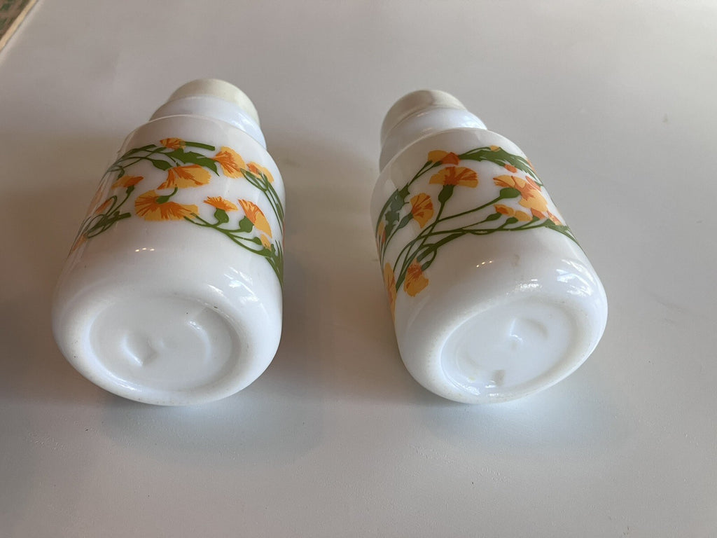 1968 Avon Milk Glass Salt And Pepper Shakers