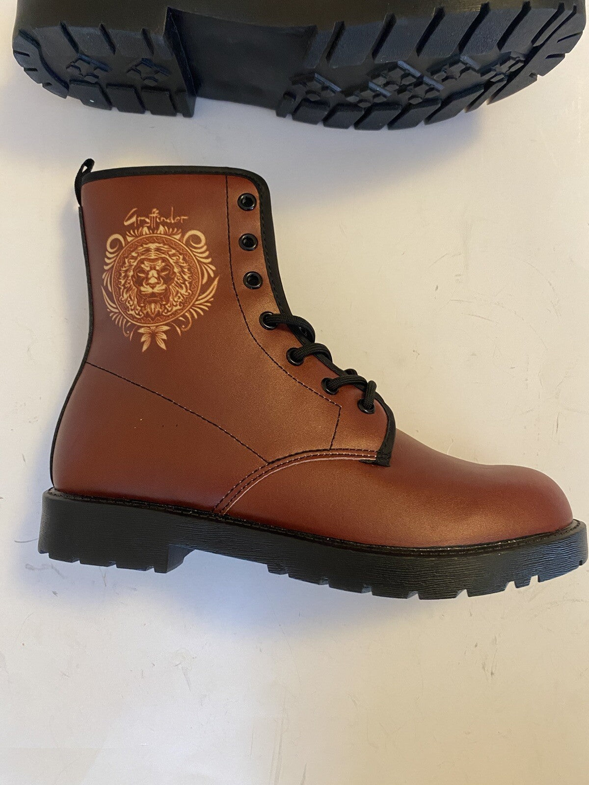 Brown Leather Boots Womens Size 7 DUMBLEDORE’S ARMY Harry Potter Size 7