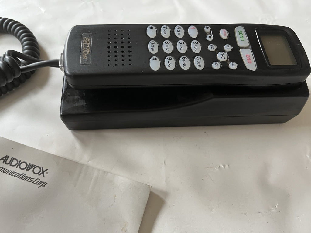 Vintage Audiovox U. S. Cellular Bag Phone, Original Manual, No Bag.