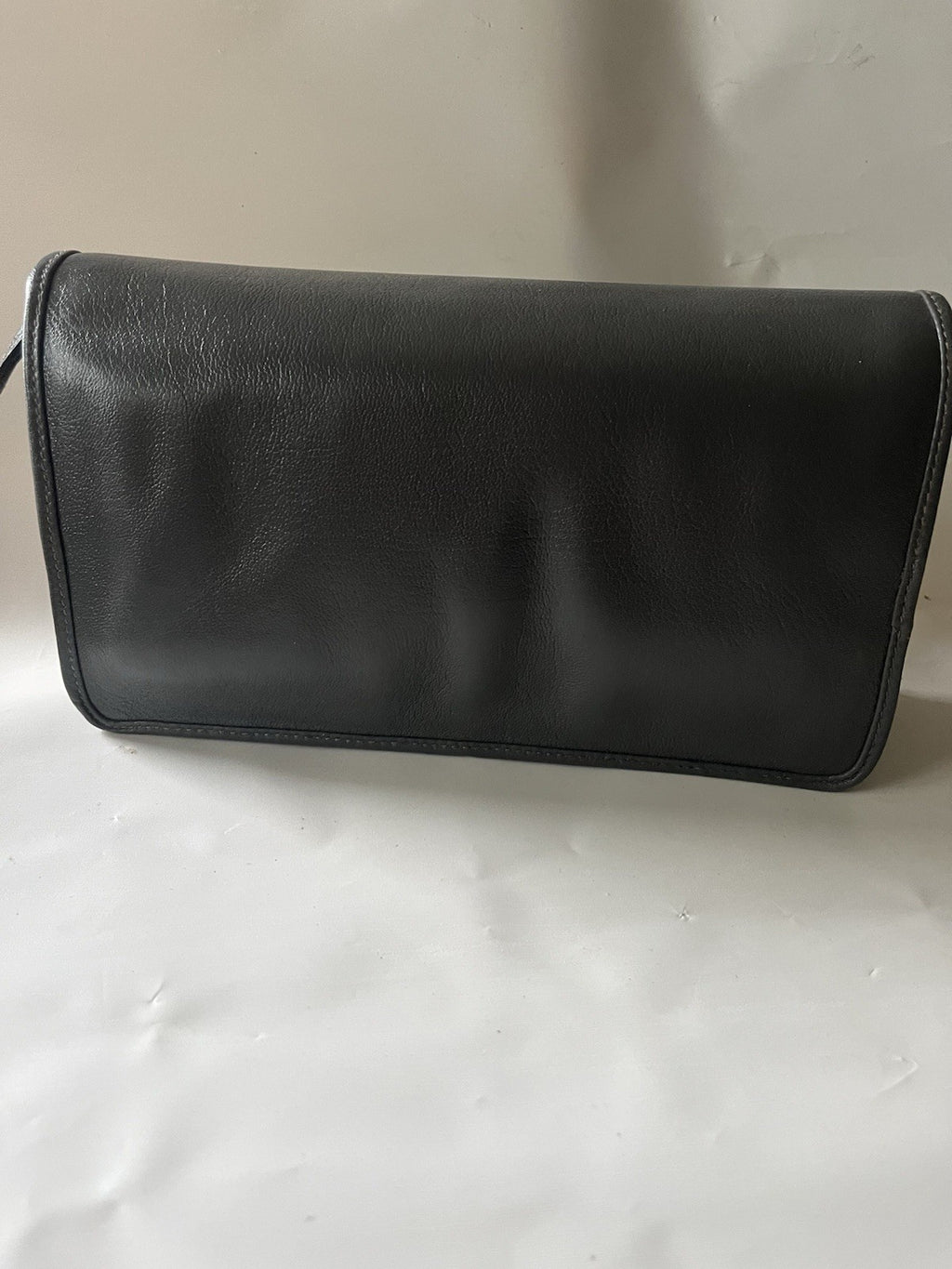 NOS 90’s Talbots Gray Crossbody Leather Bag-Made In Italy