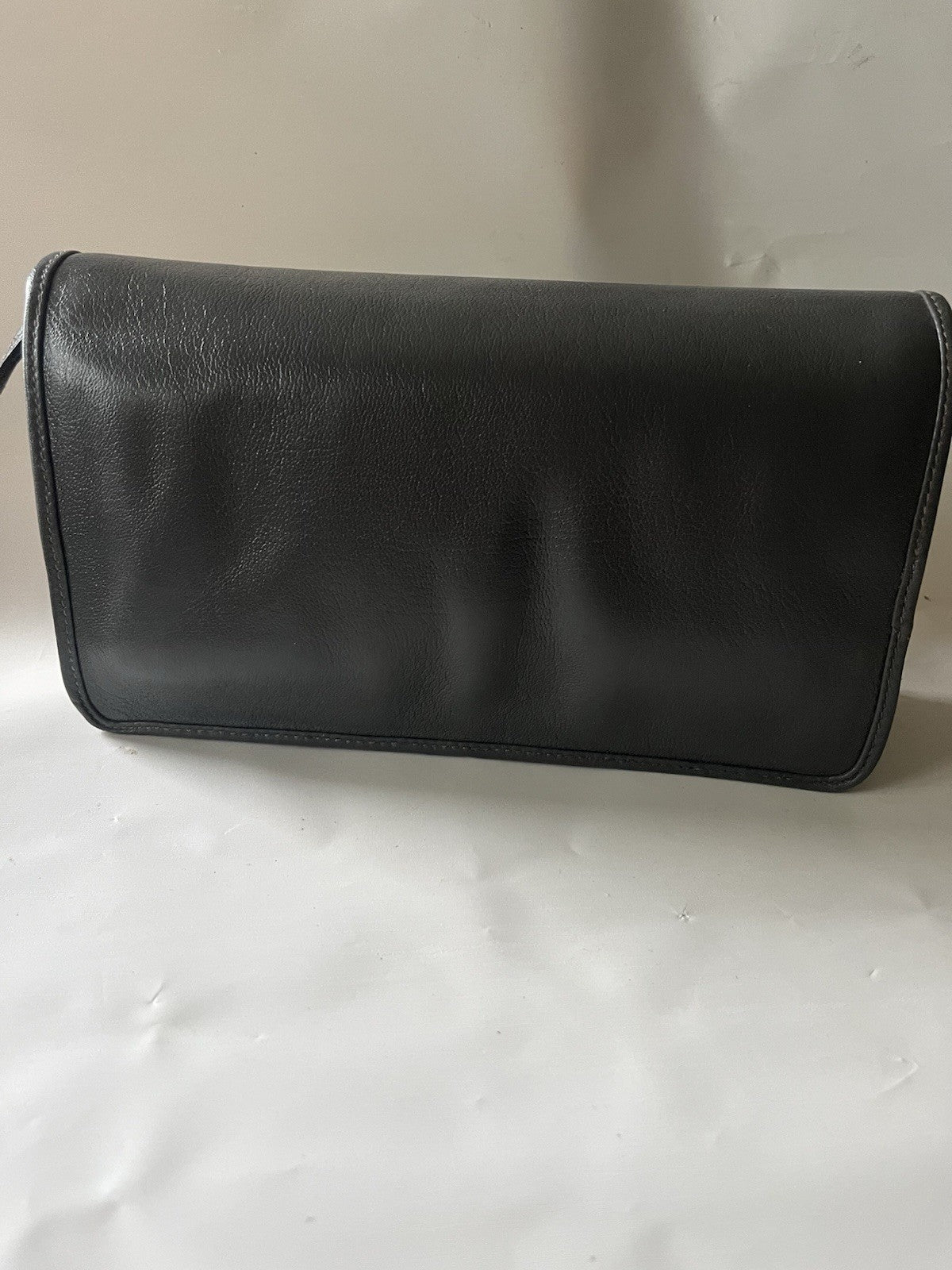 NOS 90’s Talbots Gray Crossbody Leather Bag-Made In Italy