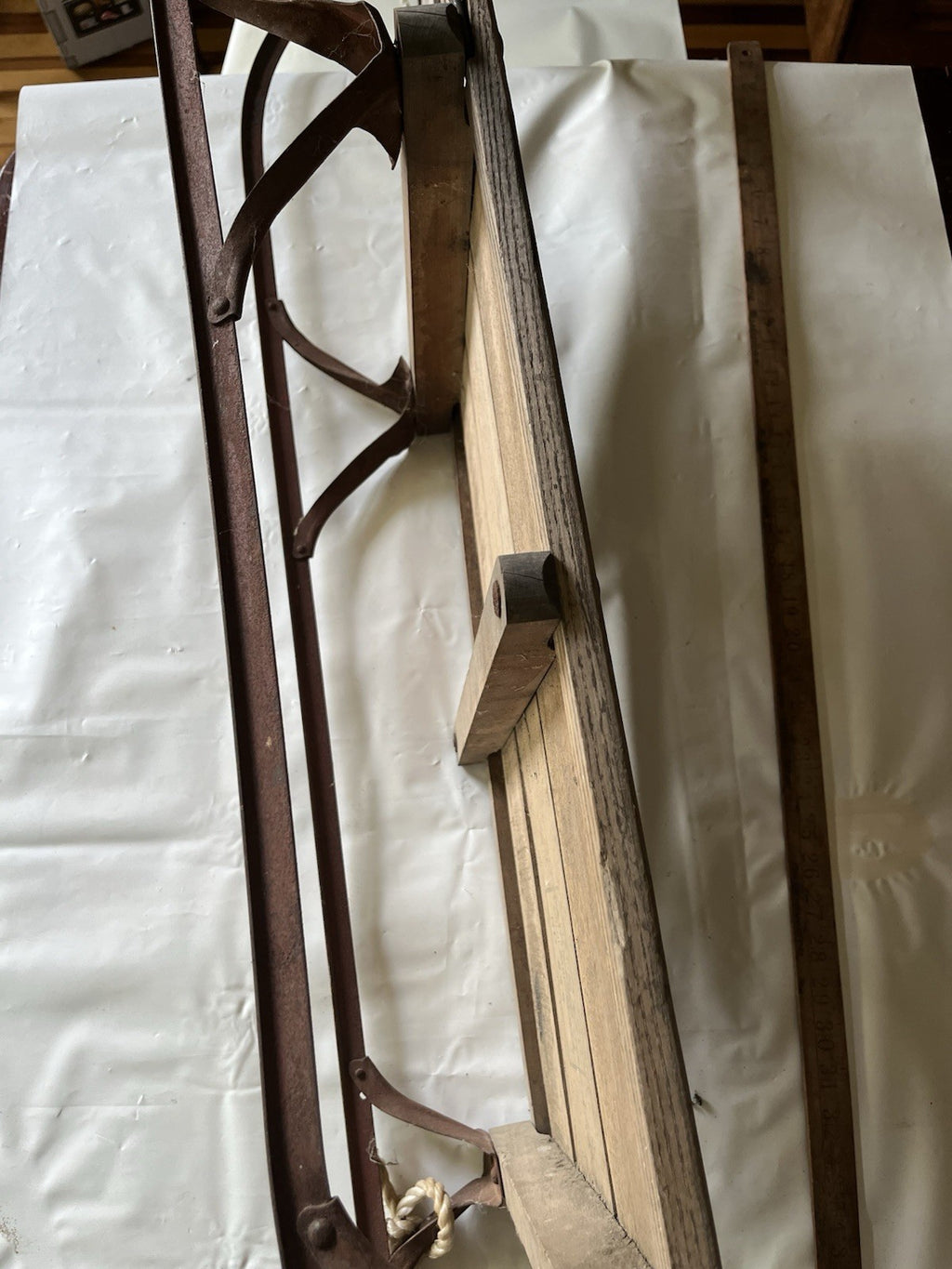 Vintage Speedway Snow Sled Model 846 Made Paris Maine