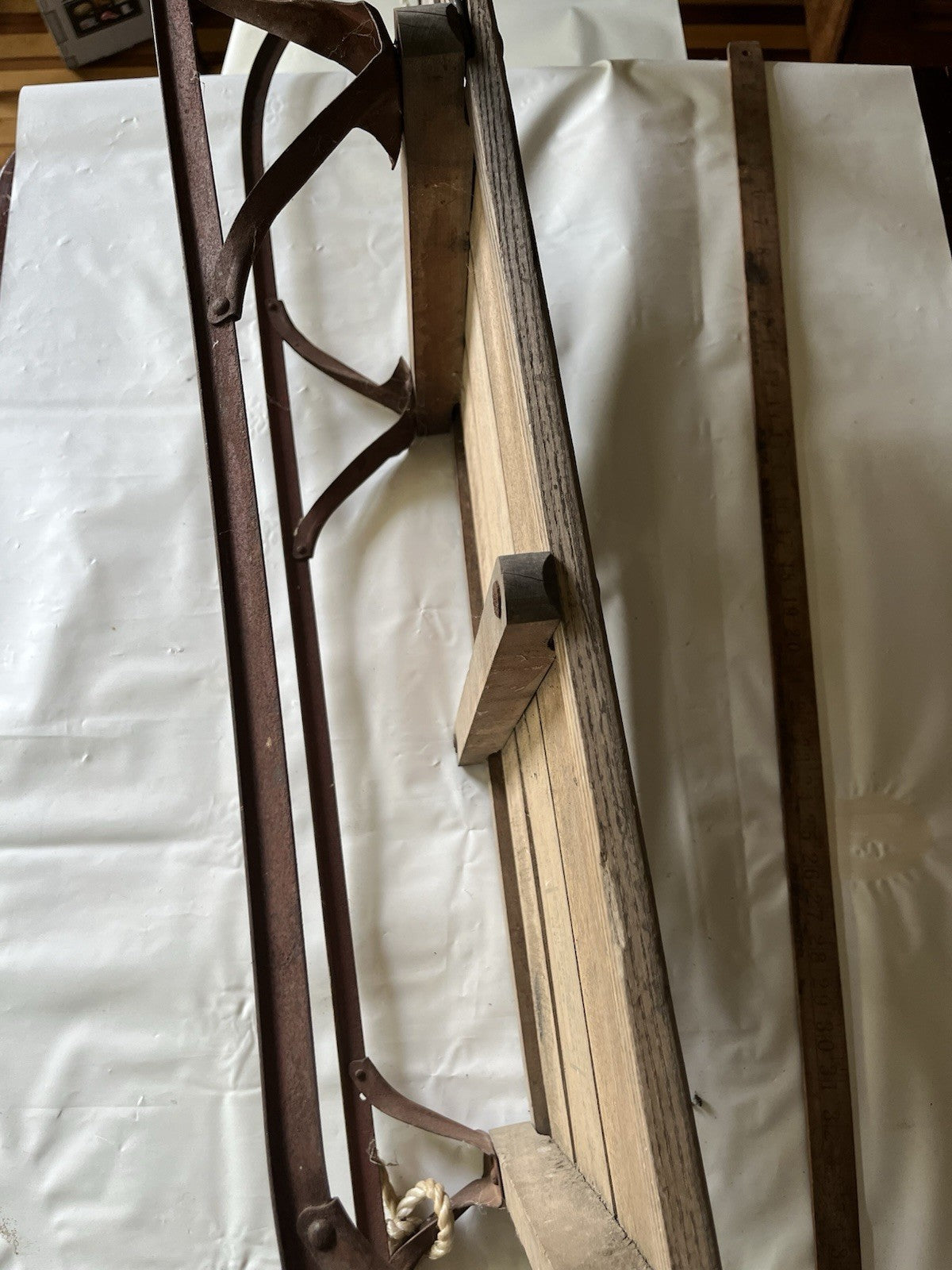 Vintage Speedway Snow Sled Model 846 Made Paris Maine
