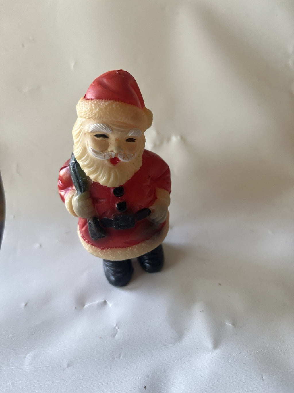 MCM 4” Tall Rubber Santa Squeaker Toy Made In Japan