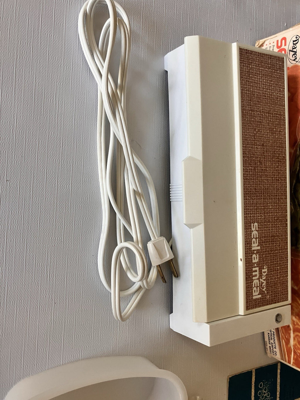 Vintage Dazey White Seal-a-Meal Kit In Original Open Box, Complete
