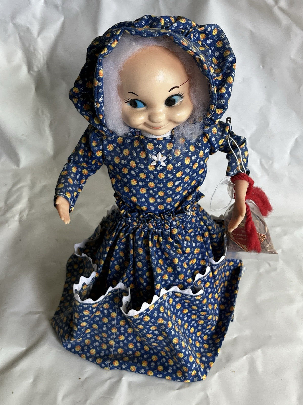 Vtg. “Grannie” Dish Bottle Dolll-Home Made With Pockets And Original Potpourri