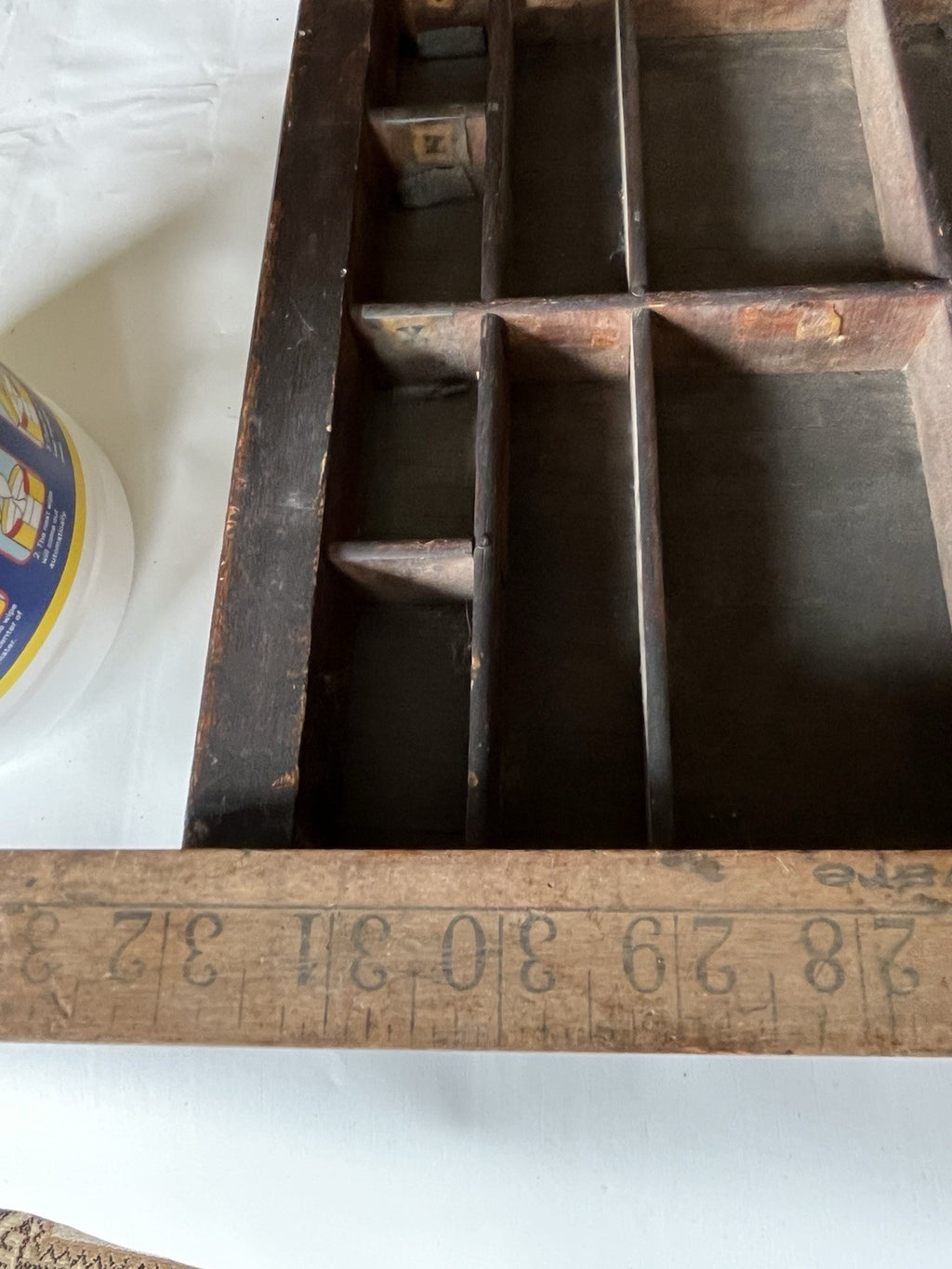 Antique Hamilton Letterpress Printer Drawer/Tray/Shadow Box 32.25" x 15.625"