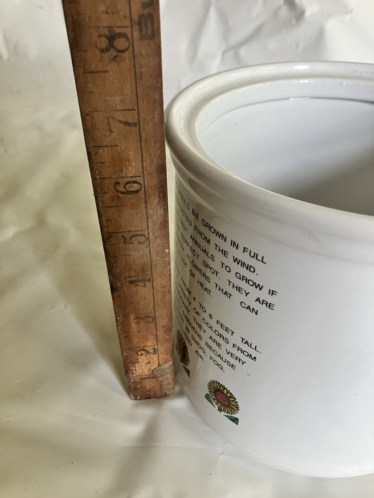 1990’s Vintage Keri Sutter My Garden Sunflower Large Canister W/ Airtight Lid