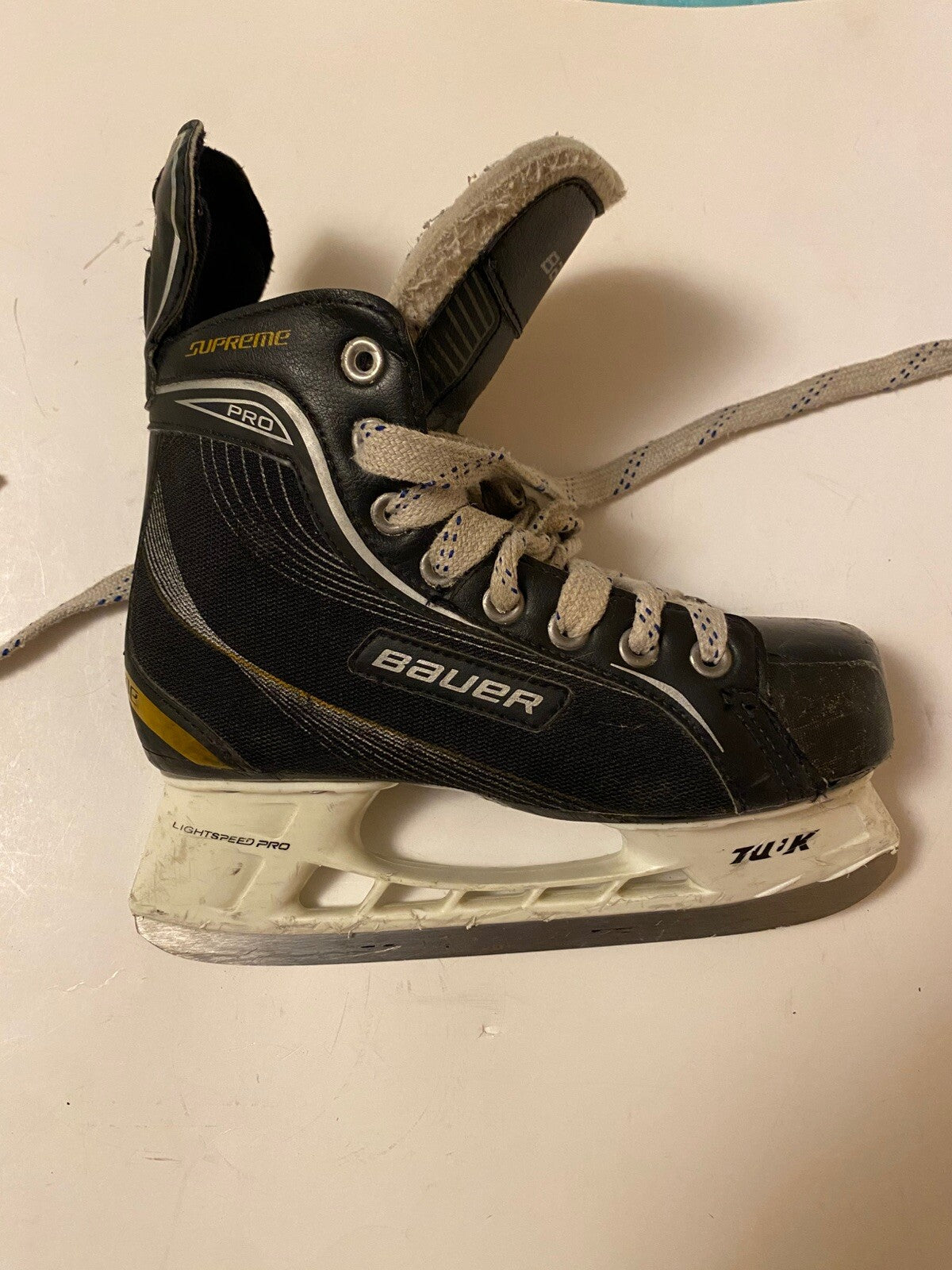 Bauer Supreme One20 Black Lightspeed Pro Ice Hockey Skates Men's Size 4R US 5