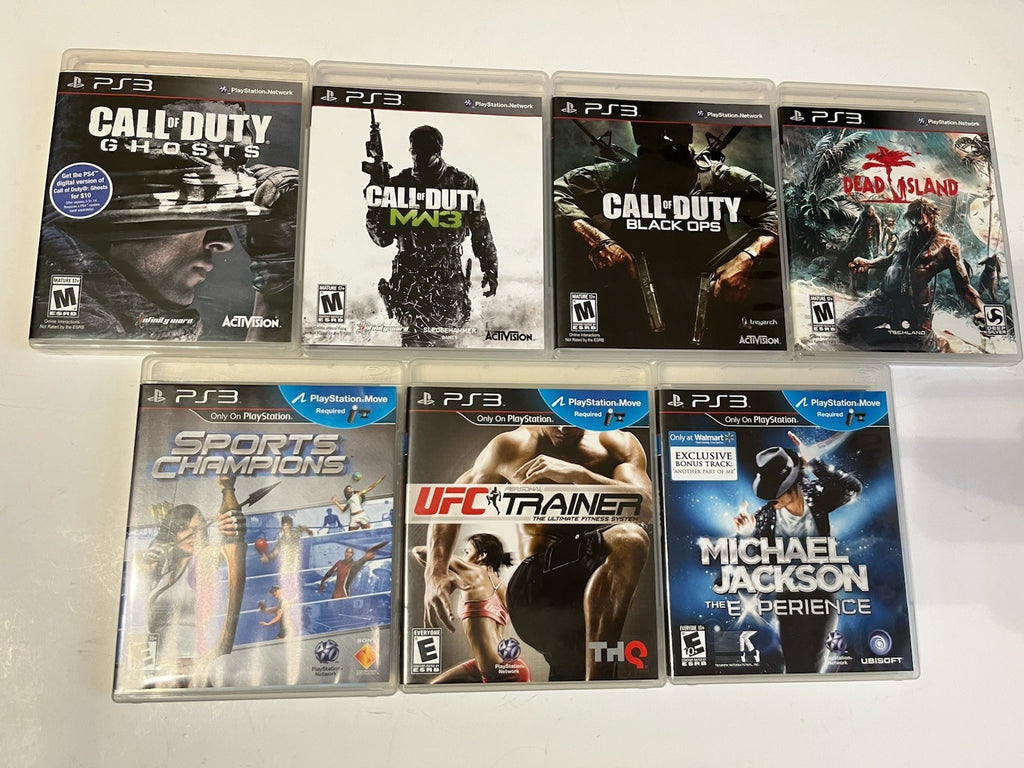 Lot of Playstation 3 games Call of Duty/ Micheal Jackson/Ufc