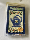 Vintage Beaded Banner Kit #5454 “Watering Can” NOS