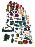 Vintage 1996 Battle Builders Large Lot 100 Pieces Machines, Figures Weapons EUC
