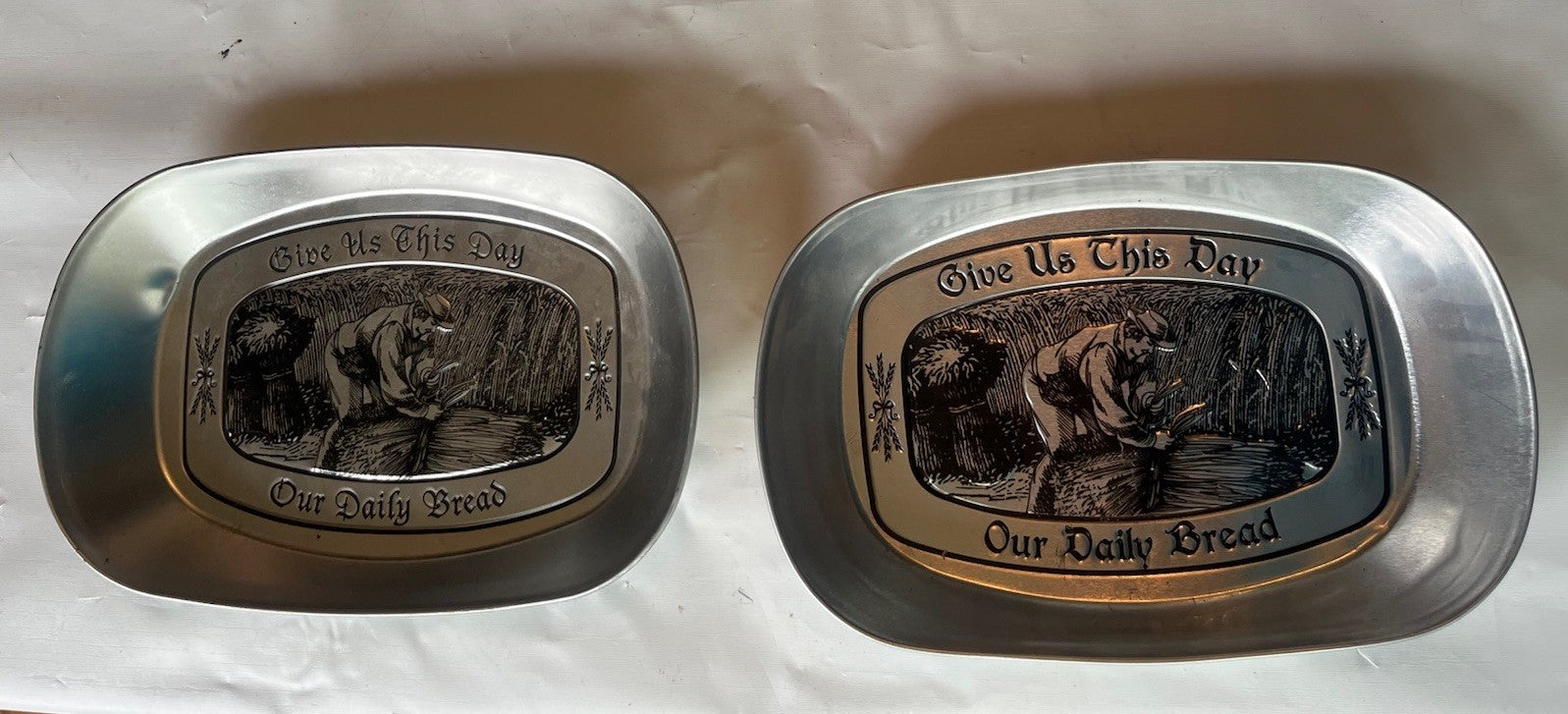“Give Us This Day” Aluminum Trays (2)