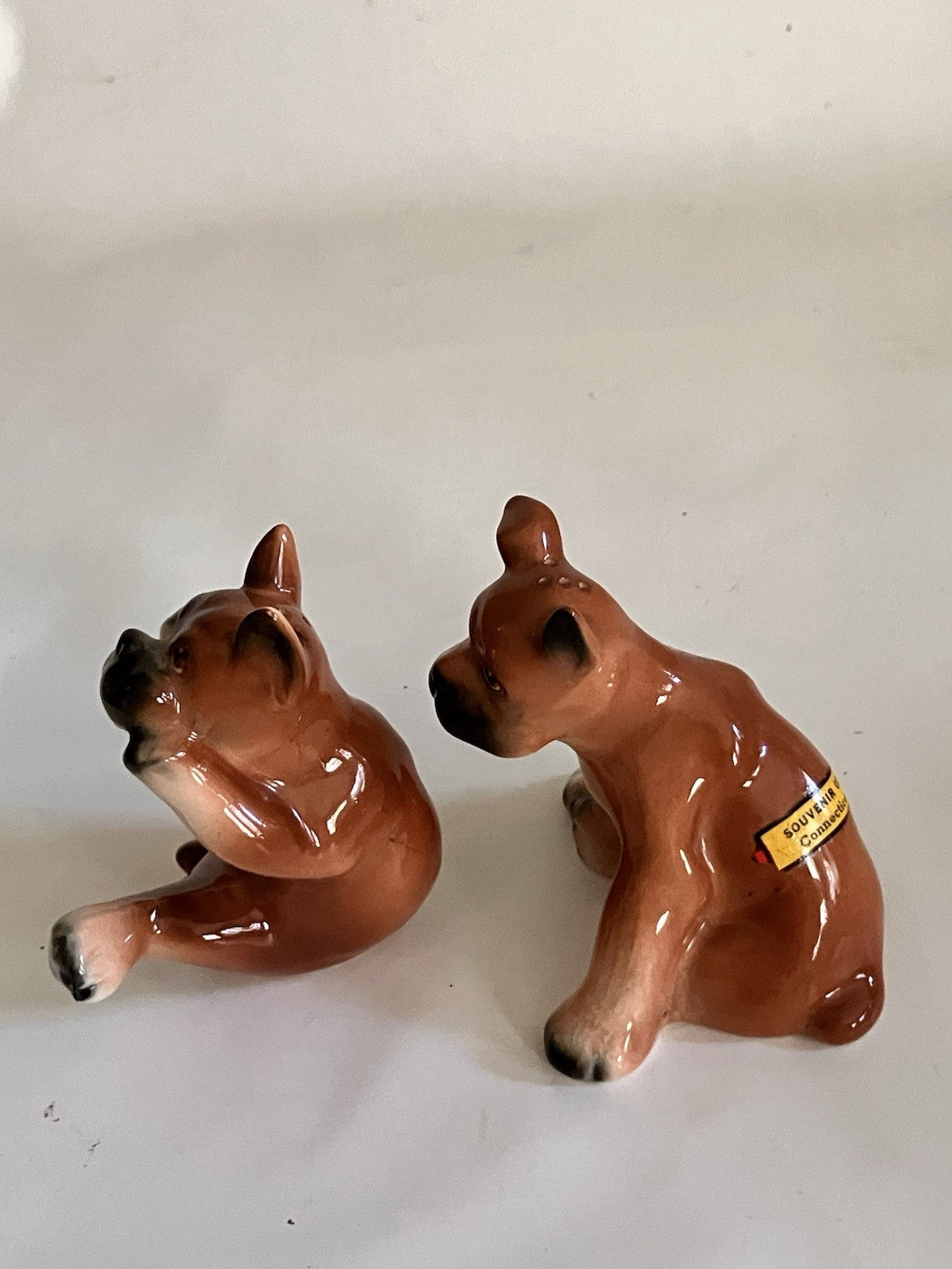 Vintage 1960s Lot Of 2 Bull Dog/Dogs Salt And Pepper Shaker Sets. EVC!