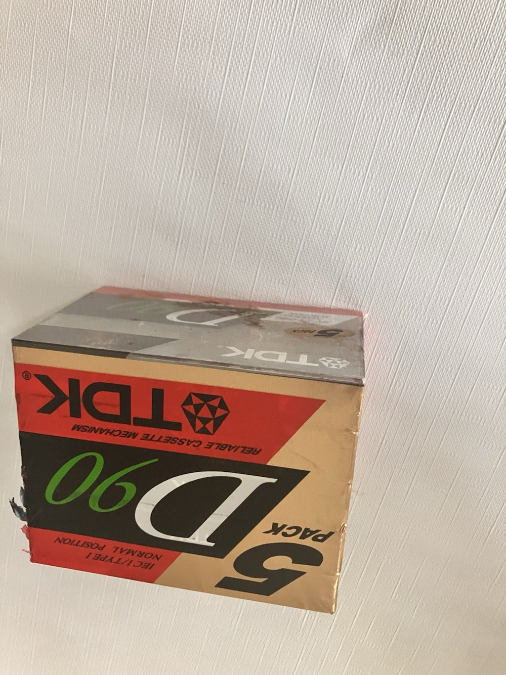 TDK D90 Blank Cassette Tapes 5 Pack IECI Type 1 Normal Bias Sealed