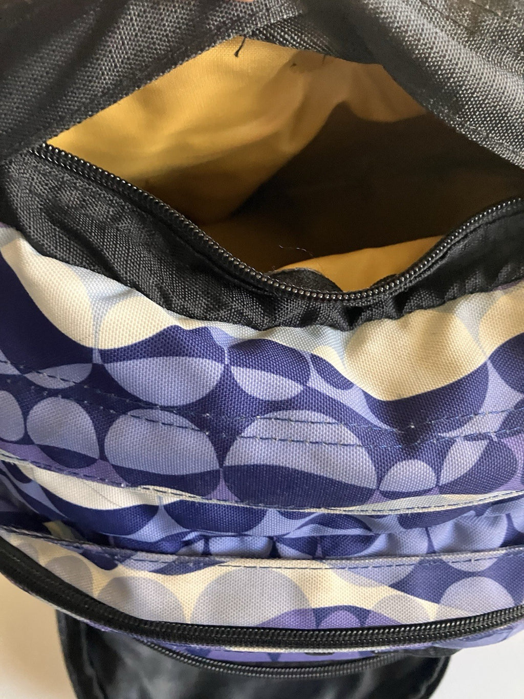 L.L.Bean Purple Two Toned And White large Backpack NOT monogrammed!