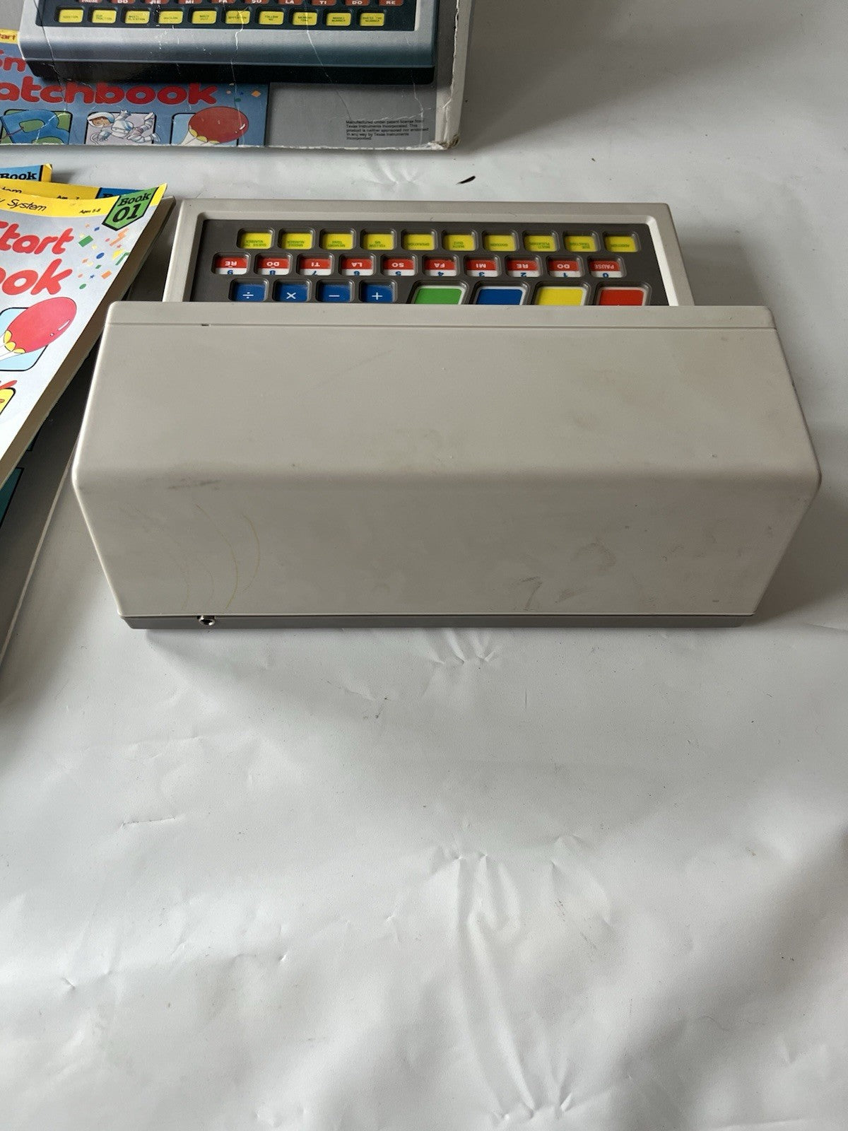 Vintage Kids Smart Start Interactive Pre-computer Learning Machine W/box, Books