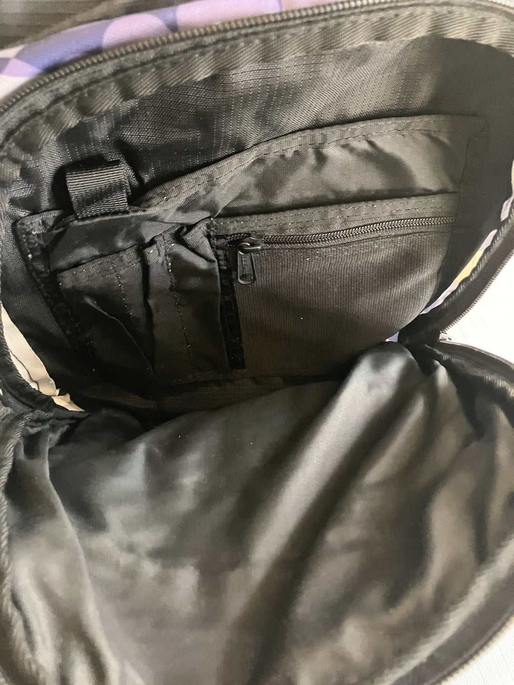 L.L.Bean Purple Two Toned And White large Backpack NOT monogrammed!