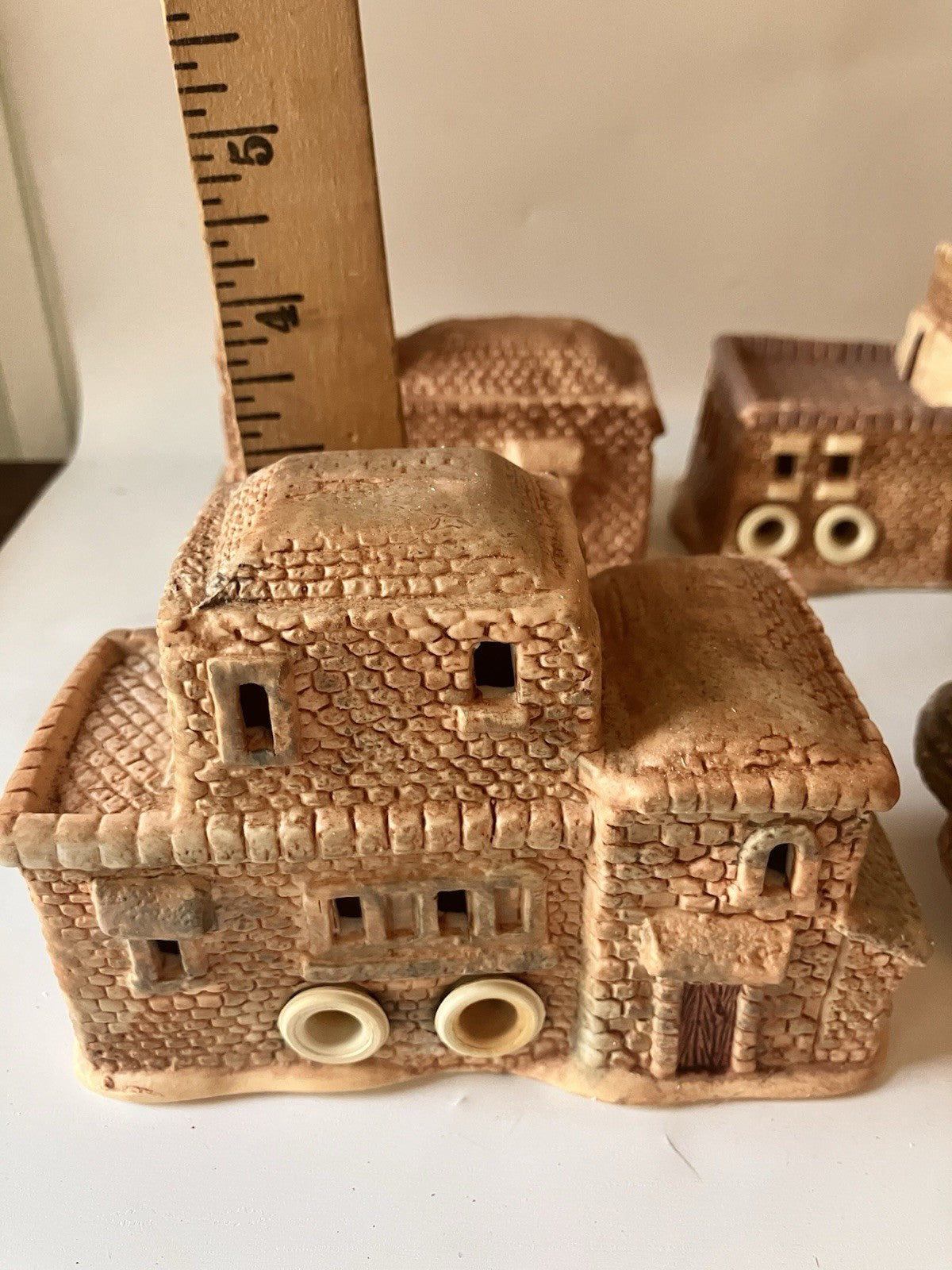 Vintage Ceramic Little Town Of Bethlehem’s Nativity Scene With Original Box