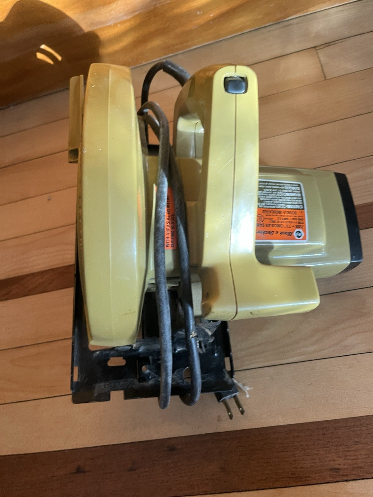 Black And Decker 7308 7 1/4” Circular Saw Vintage Corded Electric Tool Works