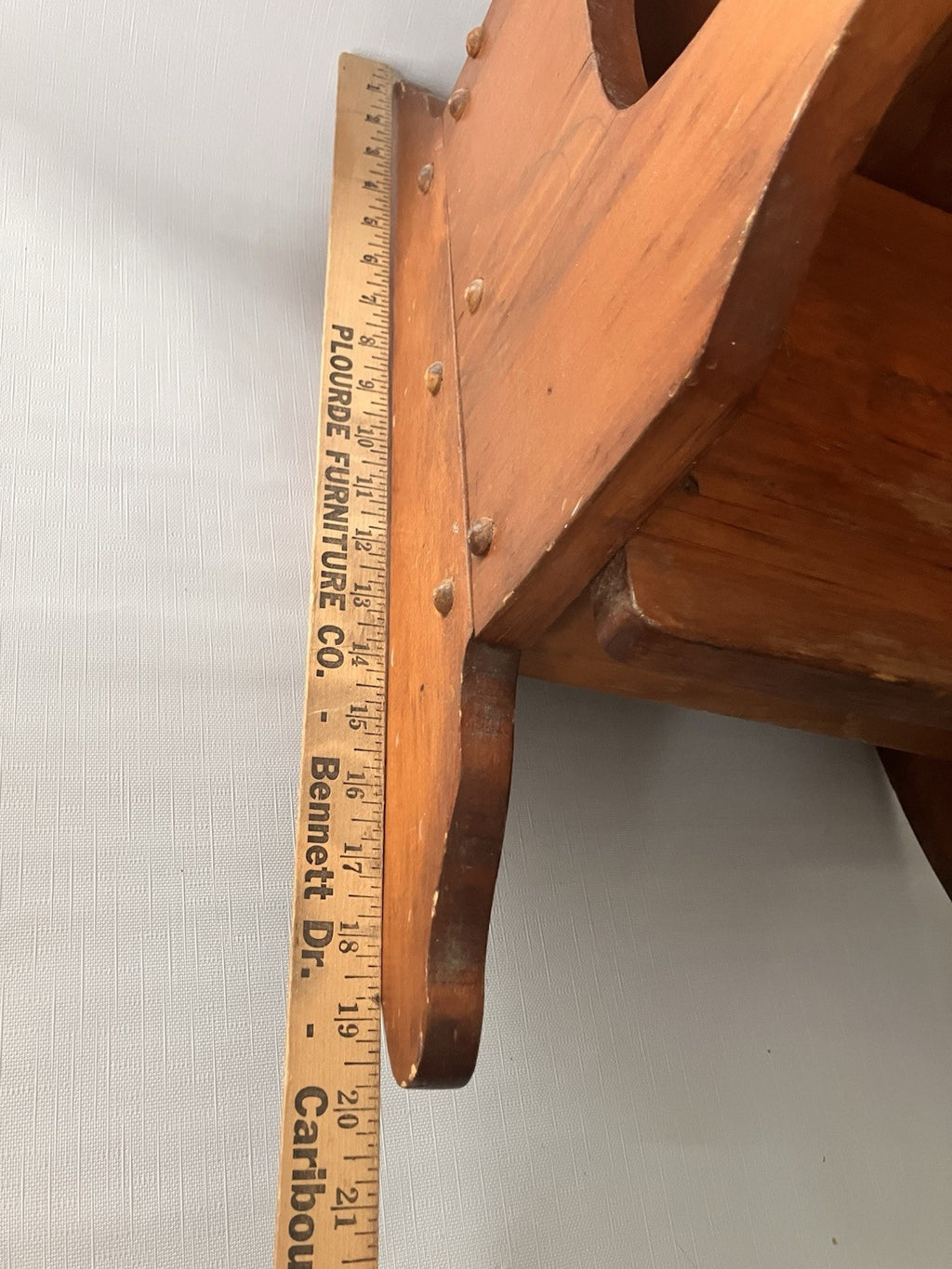 Vintage Children’s Wooden Rocking Chair W/ Jester Decal