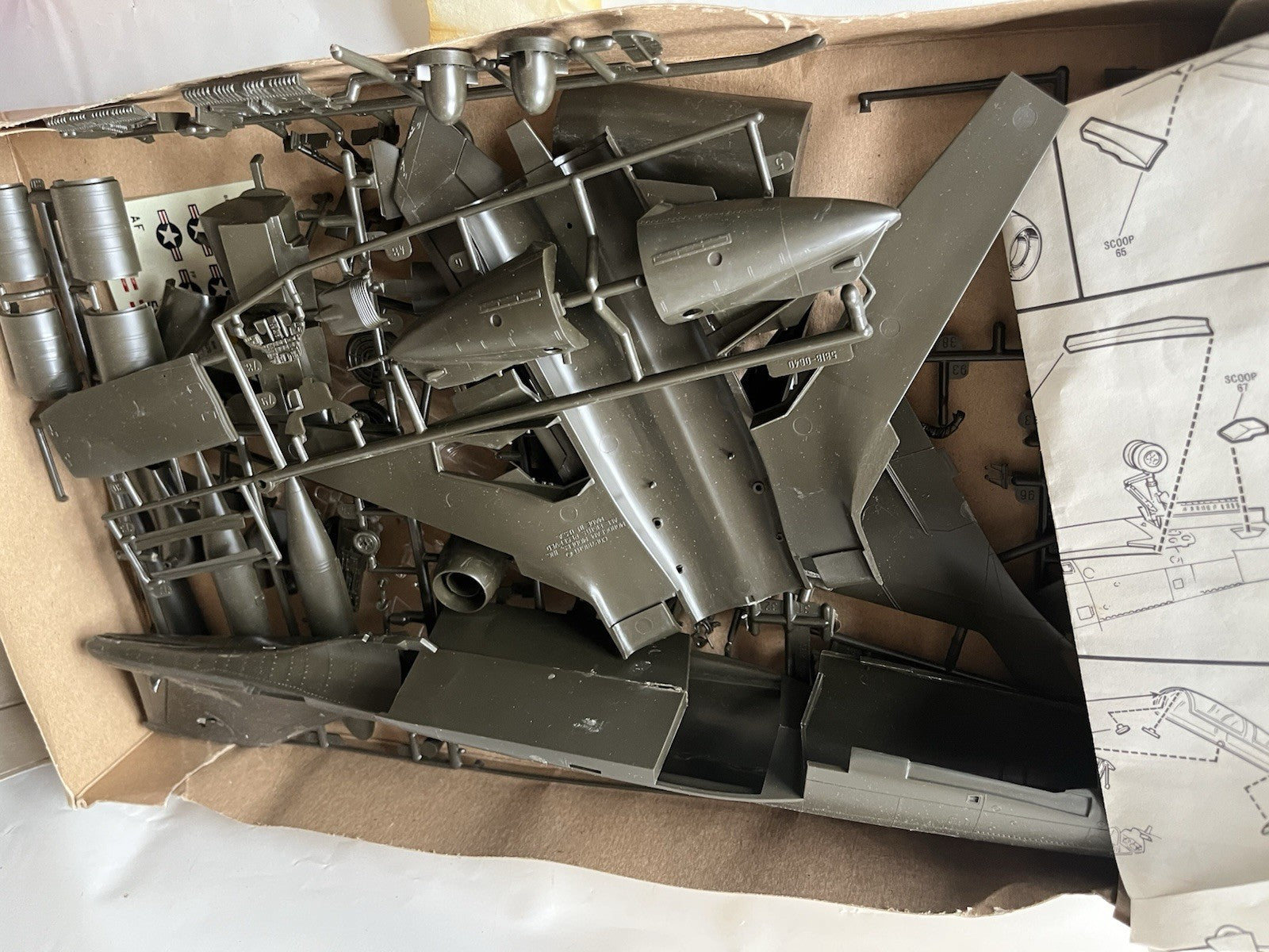 3-Vintage Model Kits  RF-101B Recon Kit; Reveal Yak-38 Forger; P-51B 1:48 Scale