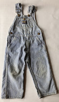 Vintage OshKosh Overalls Vestbak 3T  Bibs Pinstripe Railroad Hickory Stripe