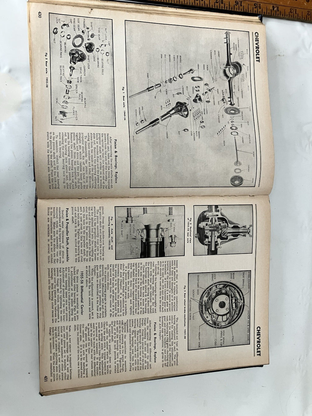 Vintage 1958 Motor's Auto Repair Manual 21st Edition