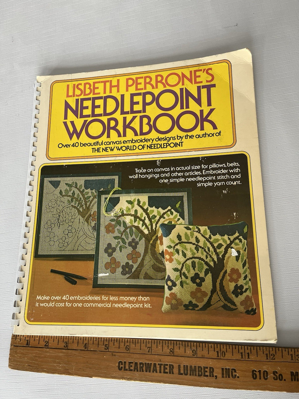 Vintage Lisbeth Perrone’s Needlepoint Workbook With Over 40 Patterns