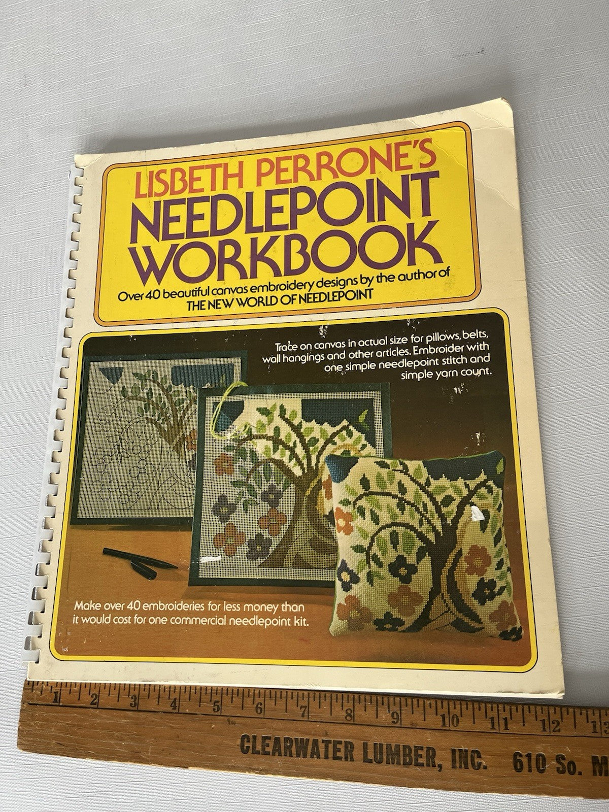 Vintage Lisbeth Perrone’s Needlepoint Workbook With Over 40 Patterns