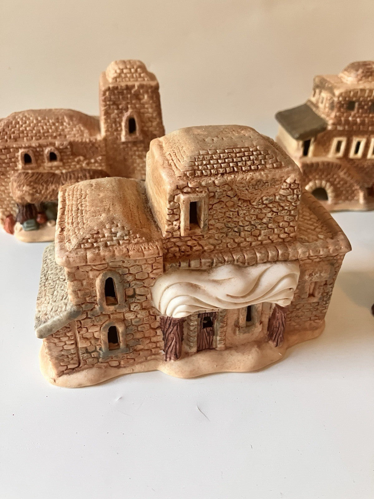 Vintage Ceramic Little Town Of Bethlehem’s Nativity Scene With Original Box