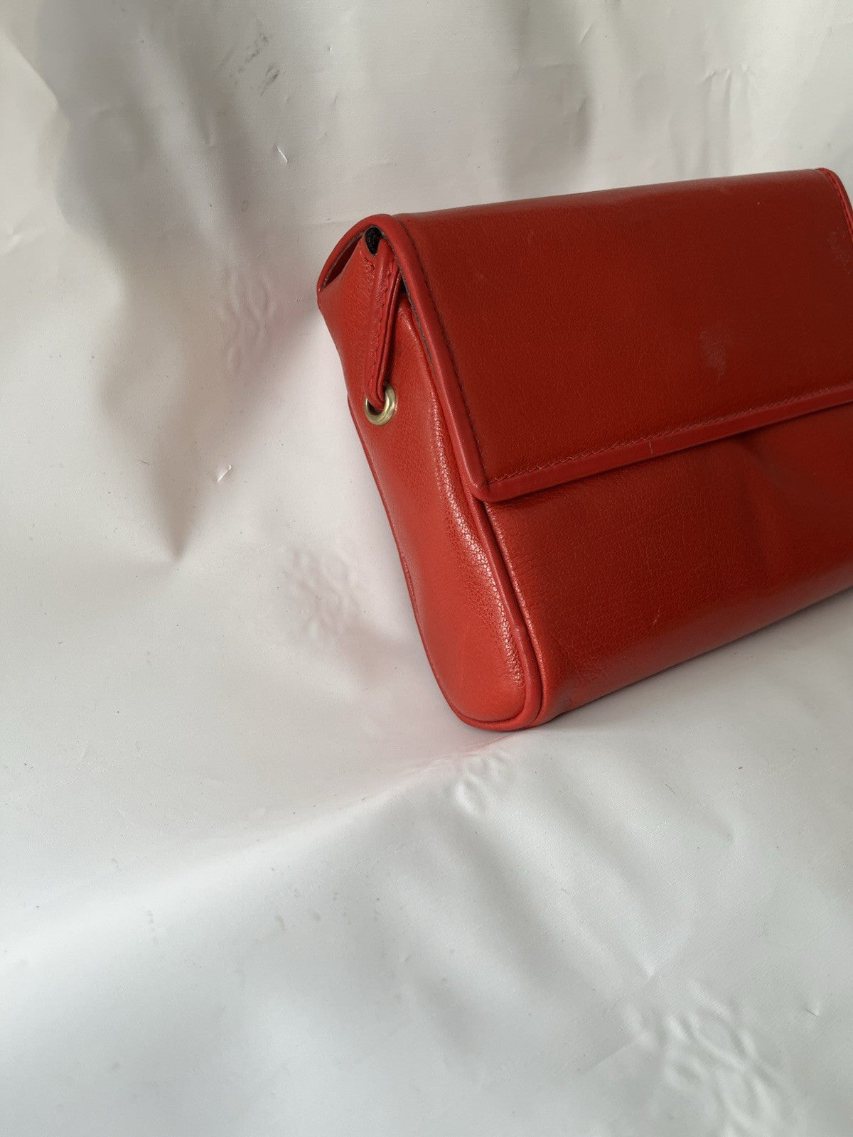 Vintage Franca Red Leather Purse With Original Packaging; Never Used NOS;
