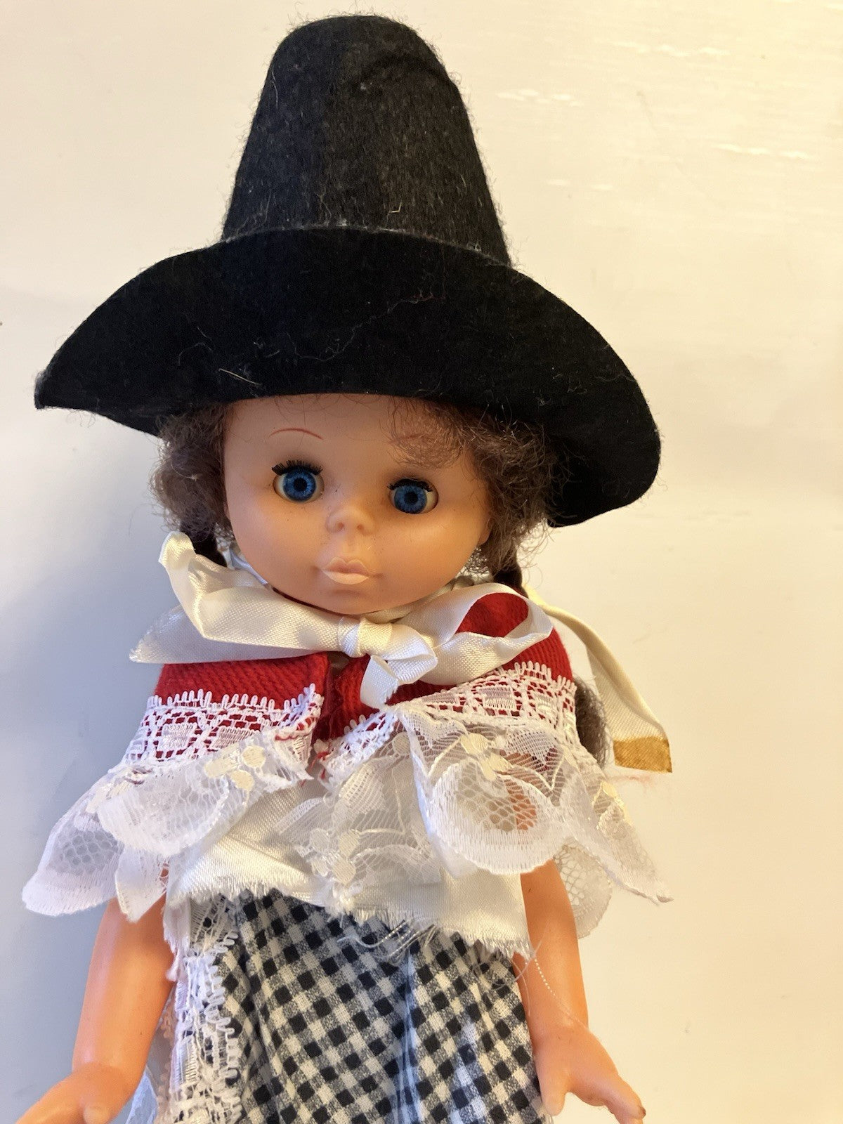 Vintage 13” Tall Doll With Welch Clothing And Styling EVC