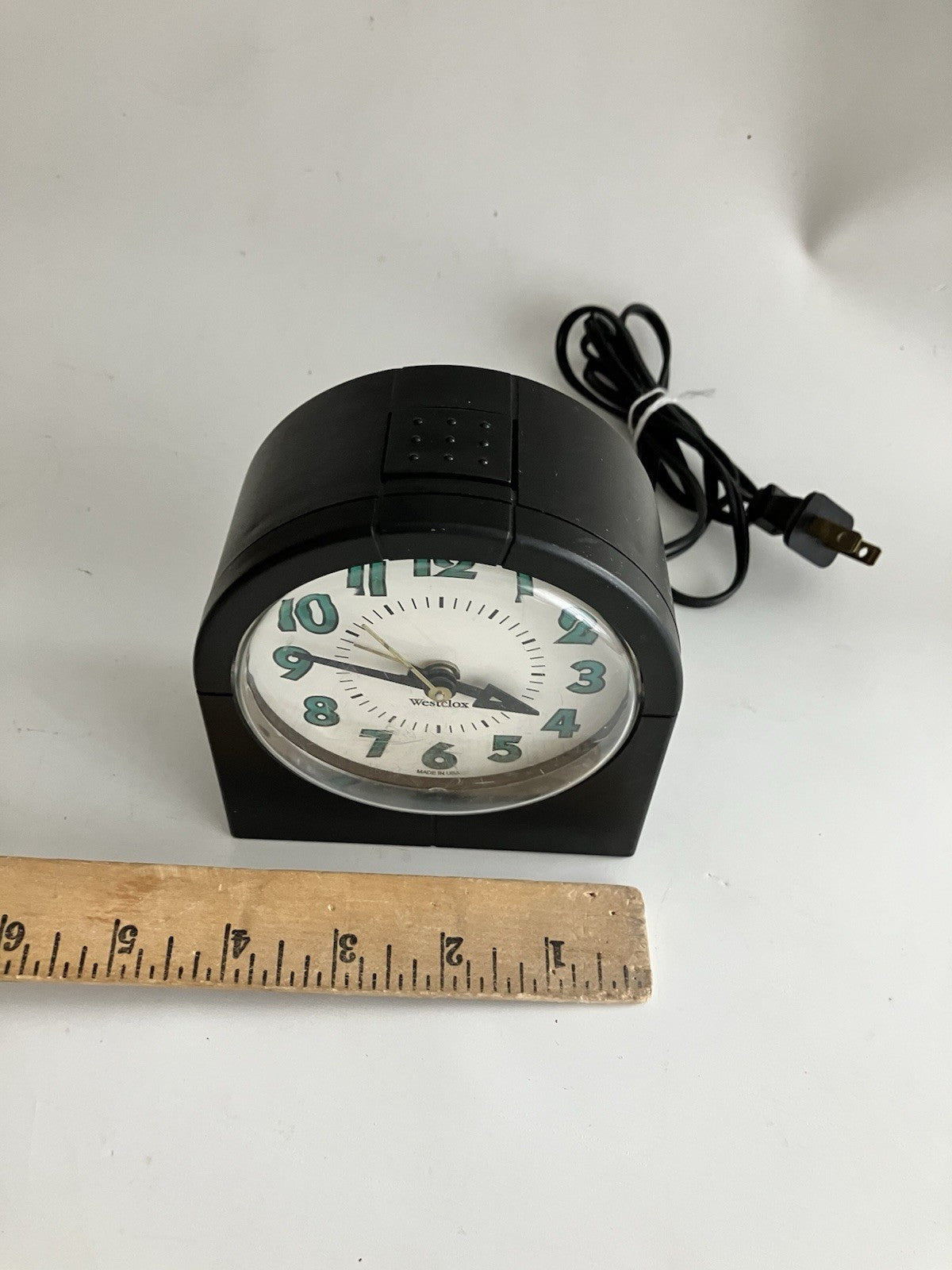 1997 Westclox Bedside Alarm Clock; Electric Plug In