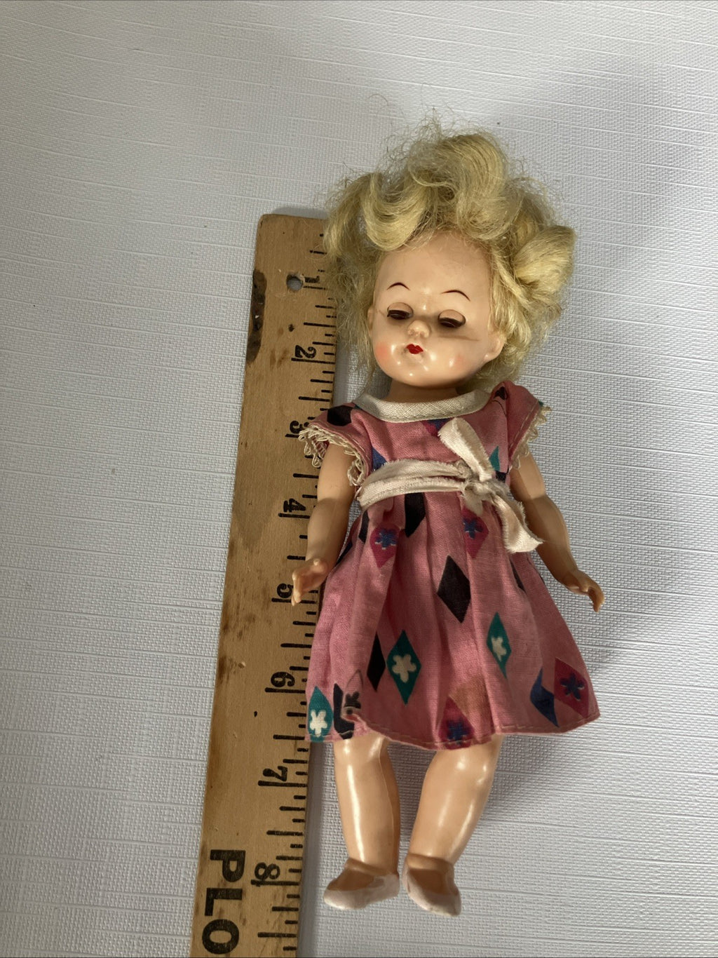 Vintage 8” Tall Winking Doll