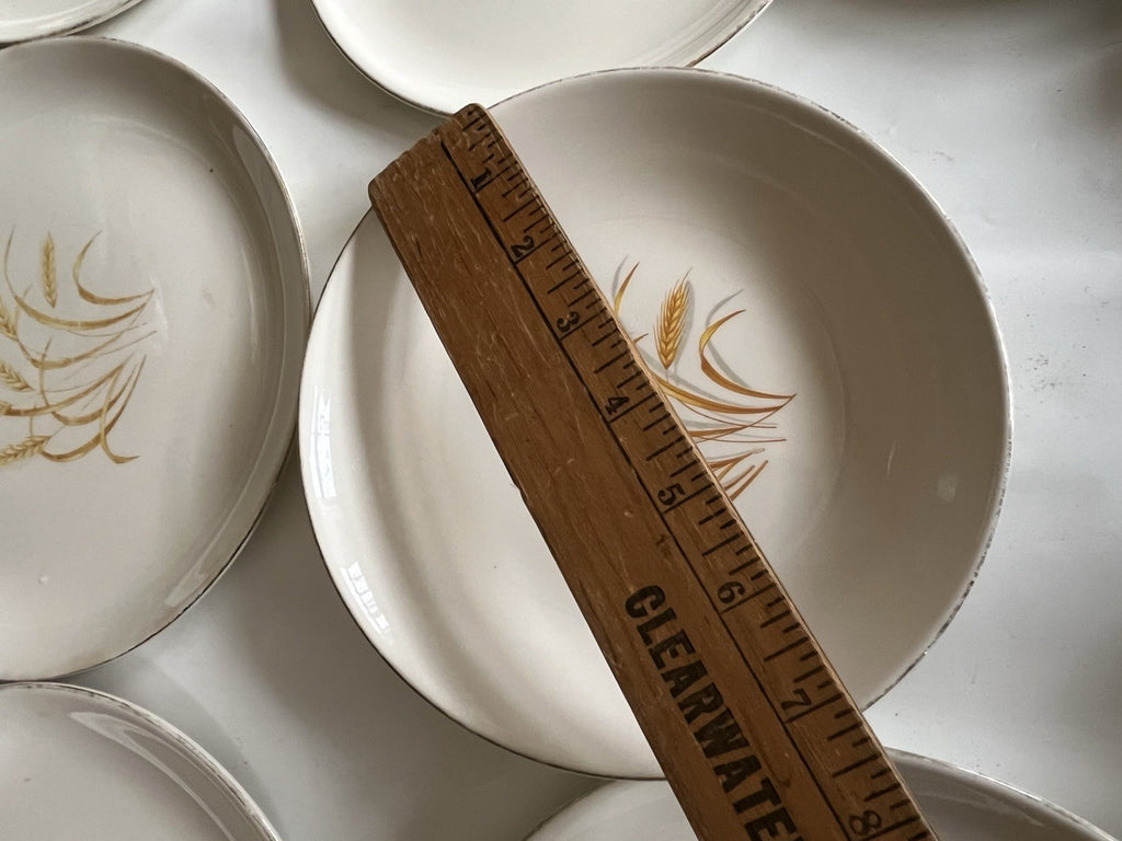 Homer Laughlin Mixed LotGolden Wheat Gold Trim Plates Bowls Serving Dish 23 Pc