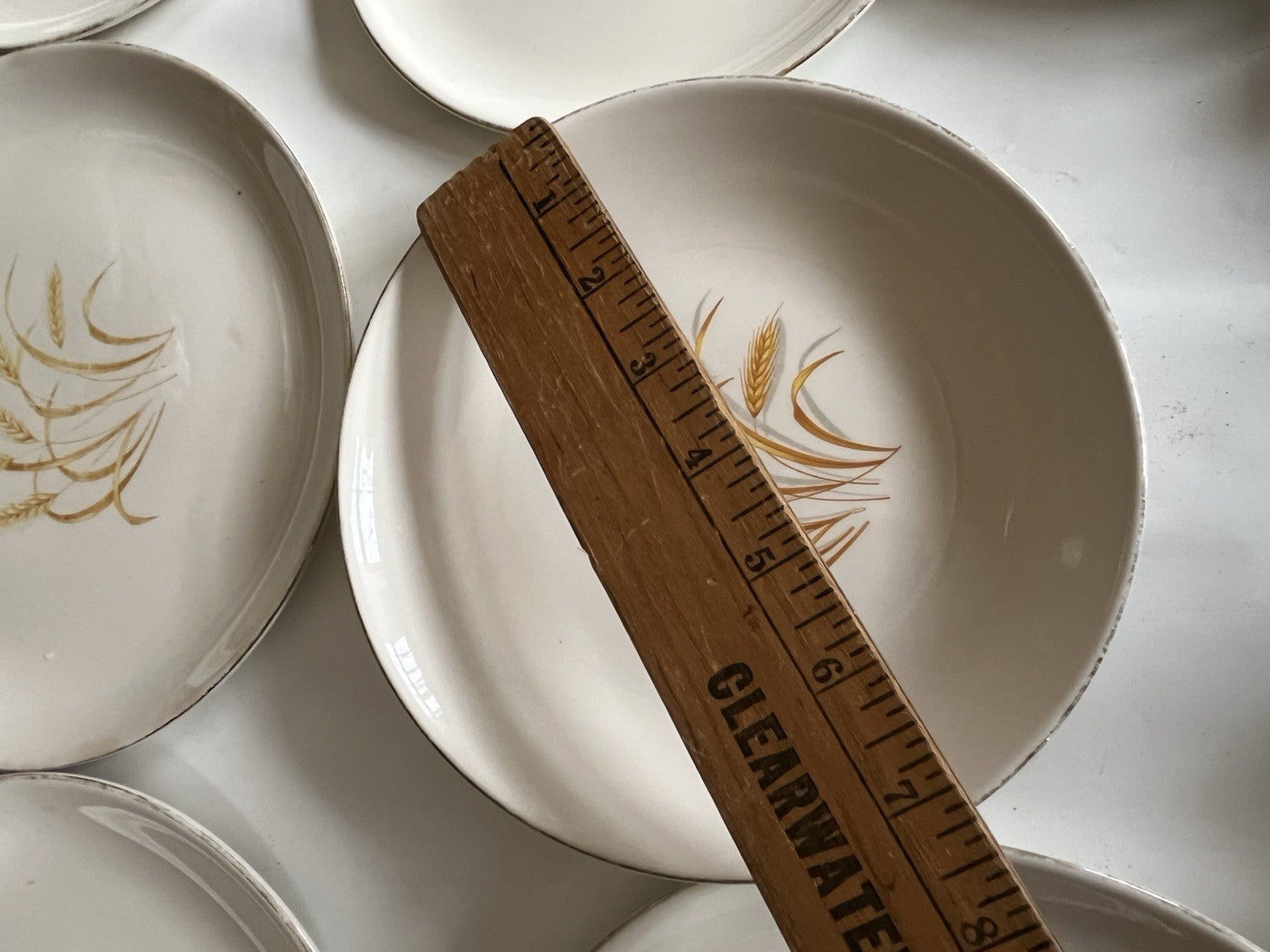 Homer Laughlin Mixed LotGolden Wheat Gold Trim Plates Bowls Serving Dish 23 Pc