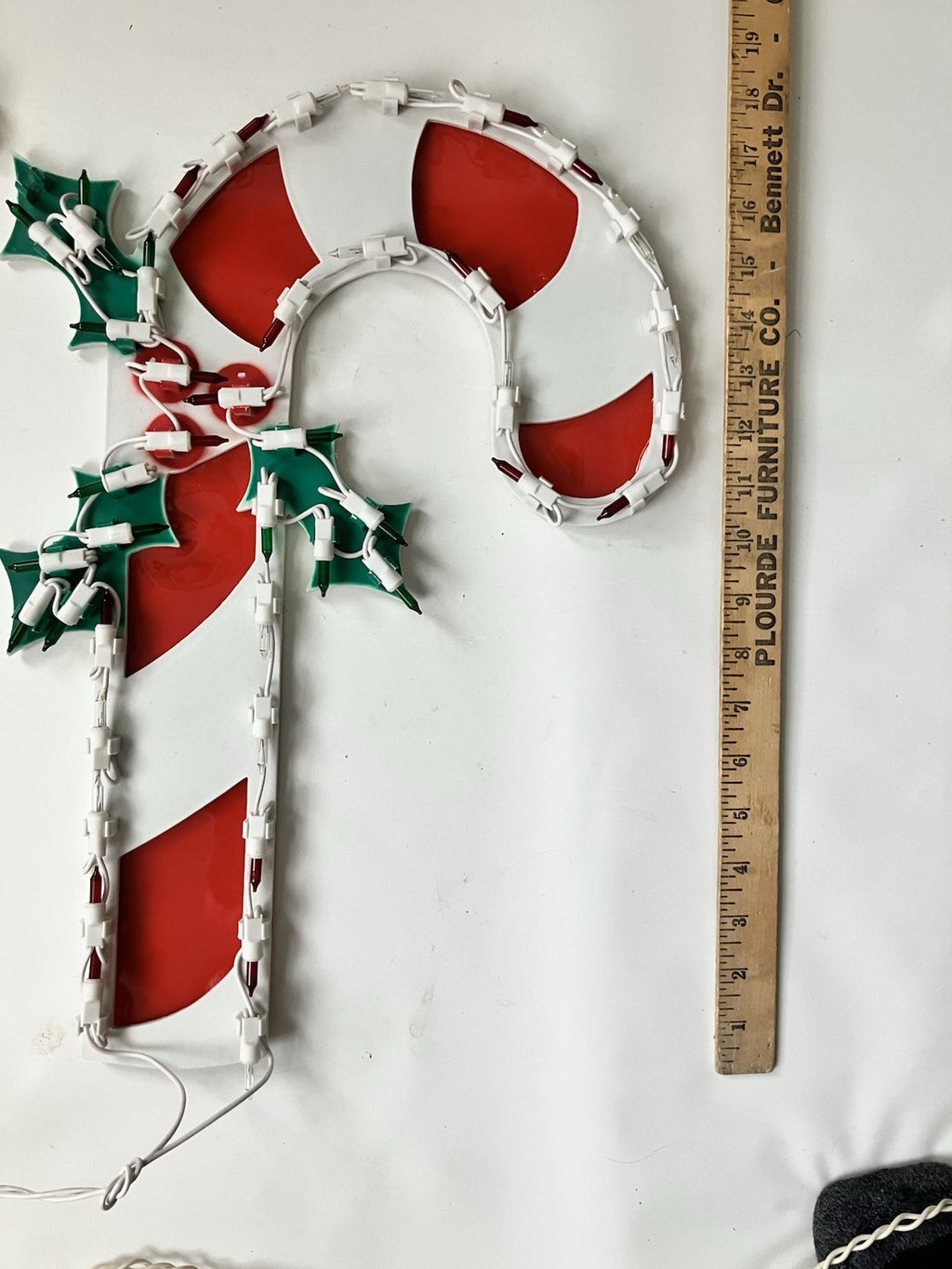 2000s Holiday Light Window Display Lot Of 3.  Work! Snowman, Cane, Lantern 18”