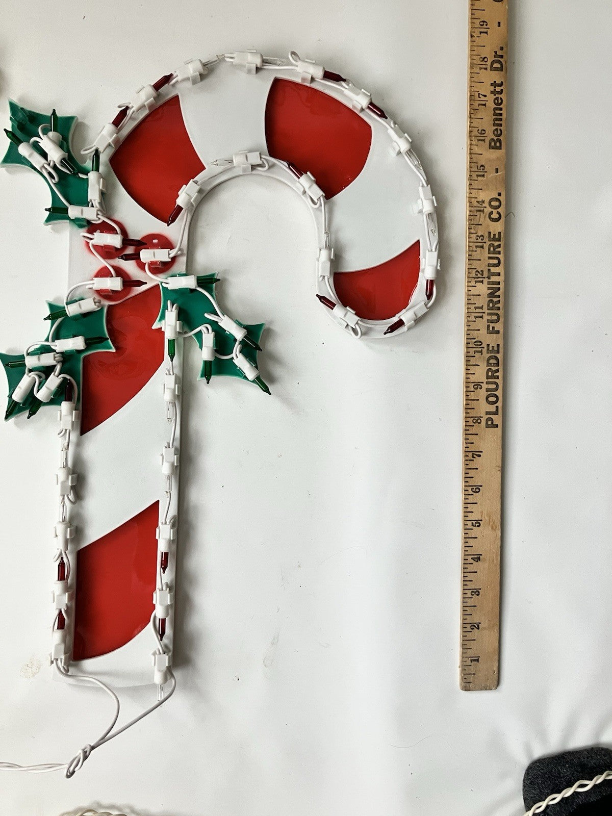 2000s Holiday Light Window Display Lot Of 3.  Work! Snowman, Cane, Lantern 18”