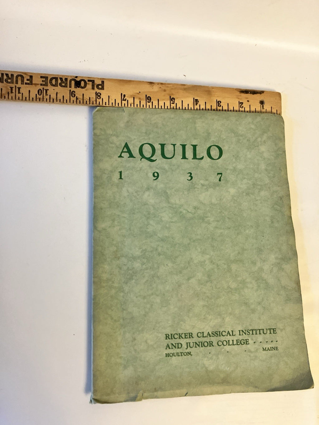 1937 Aquilo Ricker Classical Institute And Jr. College Yearbook Houlton, ME