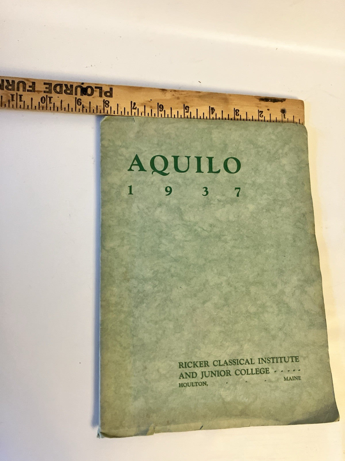 1937 Aquilo Ricker Classical Institute And Jr. College Yearbook Houlton, ME