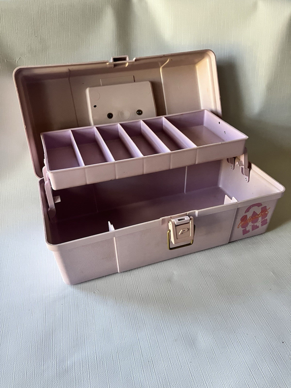 Vintage Caboodle Vanity Travel Case Make Up, Lavender-Purple