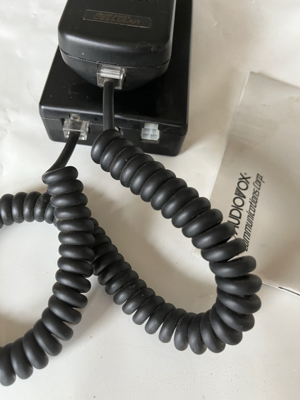 Vintage Audiovox U. S. Cellular Bag Phone, Original Manual, No Bag.