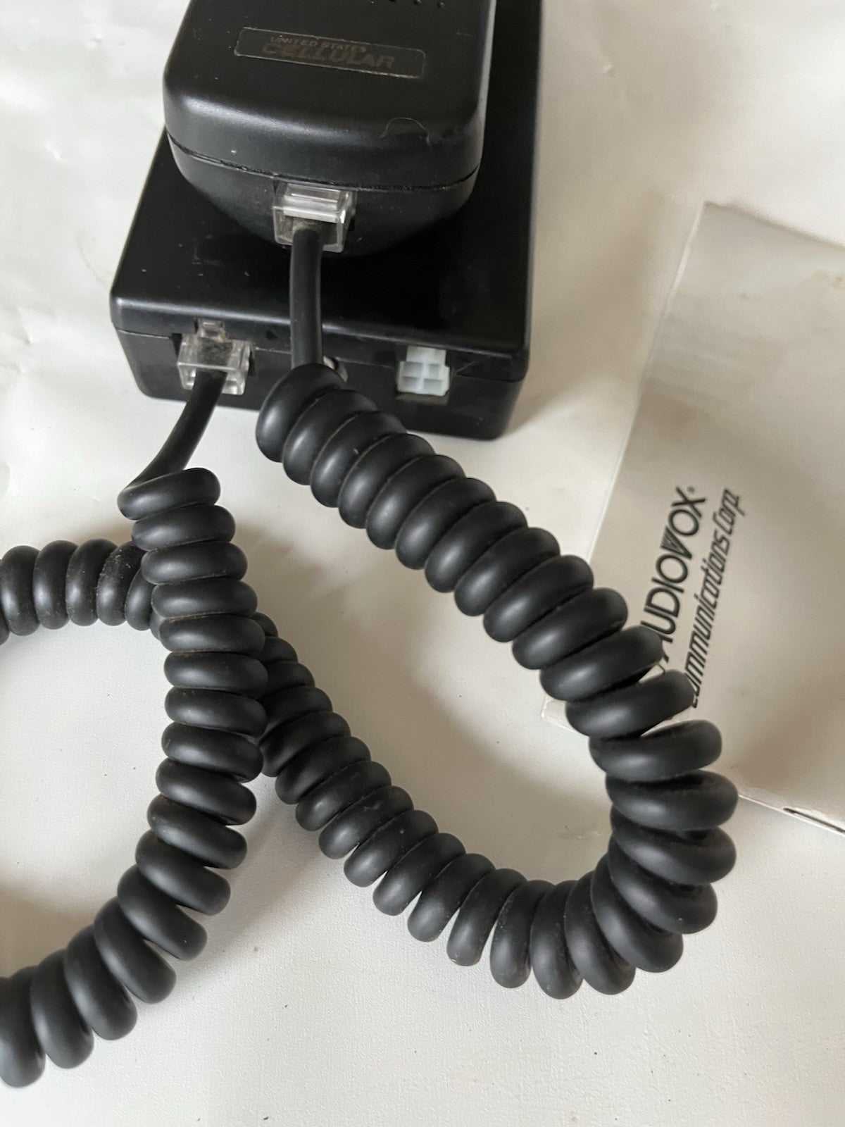 Vintage Audiovox U. S. Cellular Bag Phone, Original Manual, No Bag.