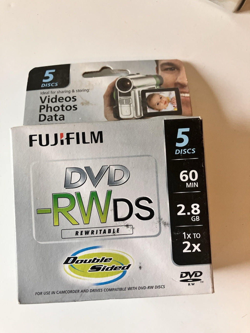 Lot Of FujiFilm DVD-RWDS Discs 7 Packs/5 Each Pack New Original Box