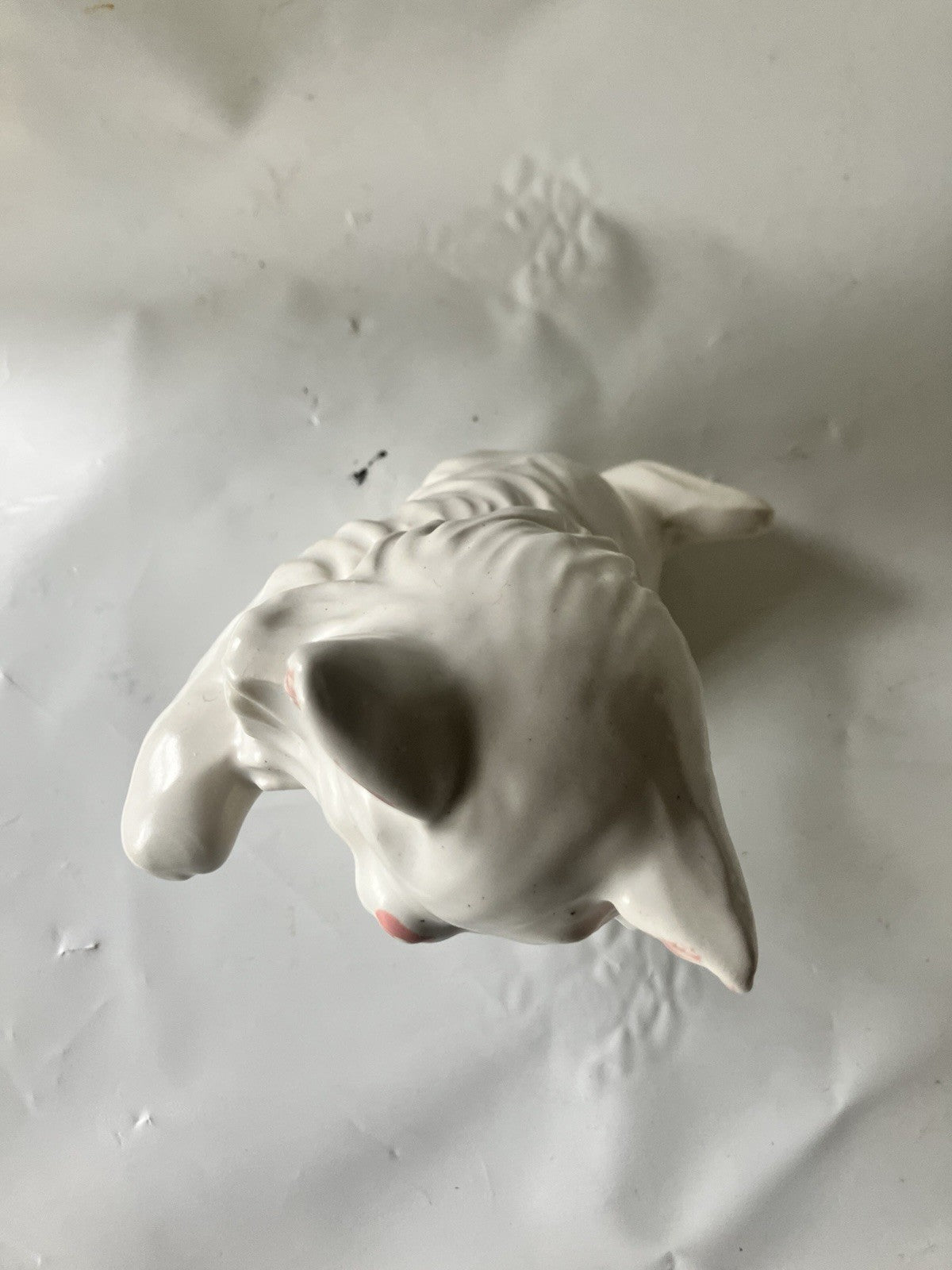 Vintage Pair Of 4” Tall White Persian Hobbiest Cat Figurines, Playful 1970s