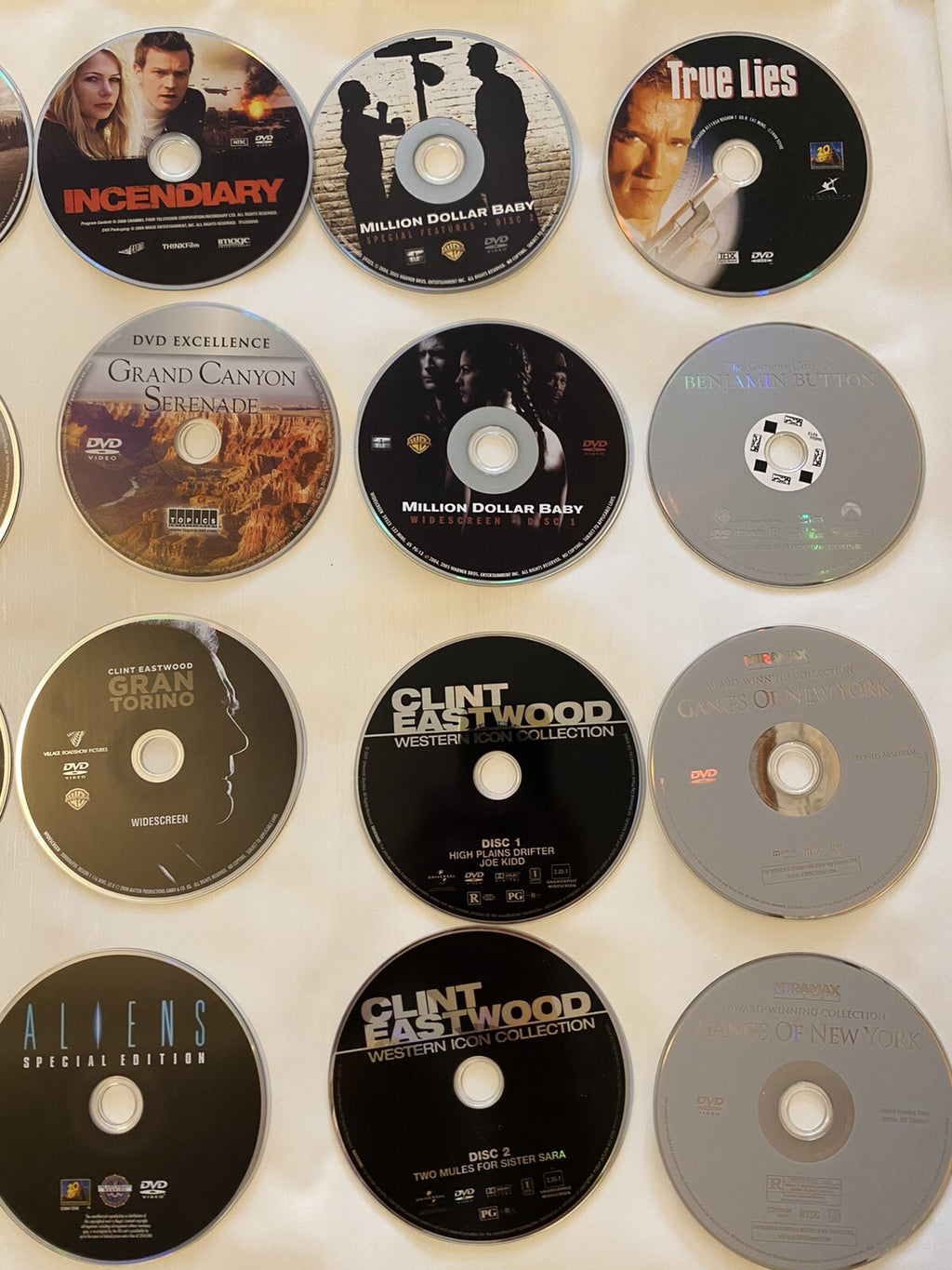 Lot of 49 DVDs Movies American Gangster/Open Range/Silence of the Lamb/Kiss The