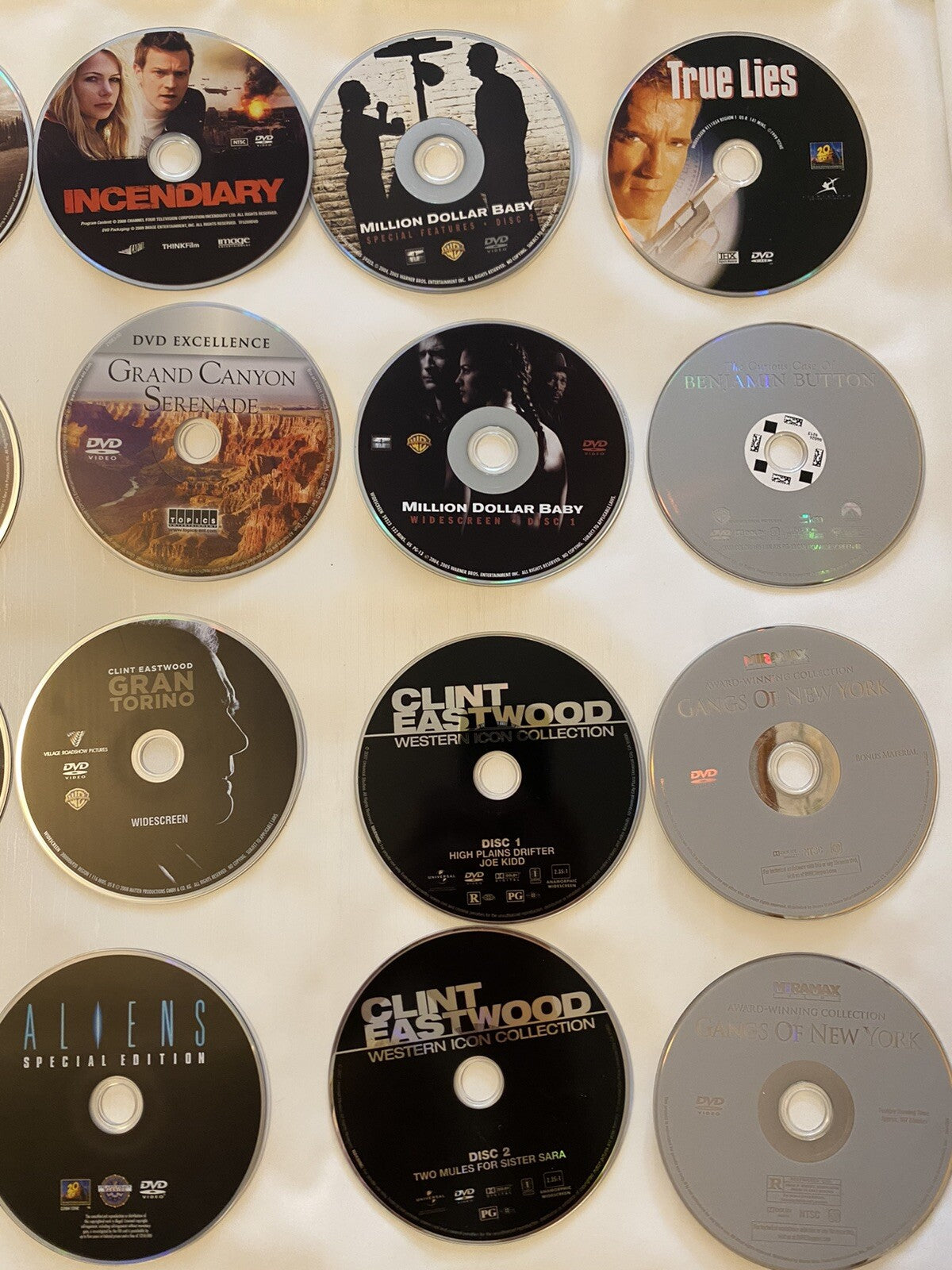 Lot of 49 DVDs Movies American Gangster/Open Range/Silence of the Lamb/Kiss The
