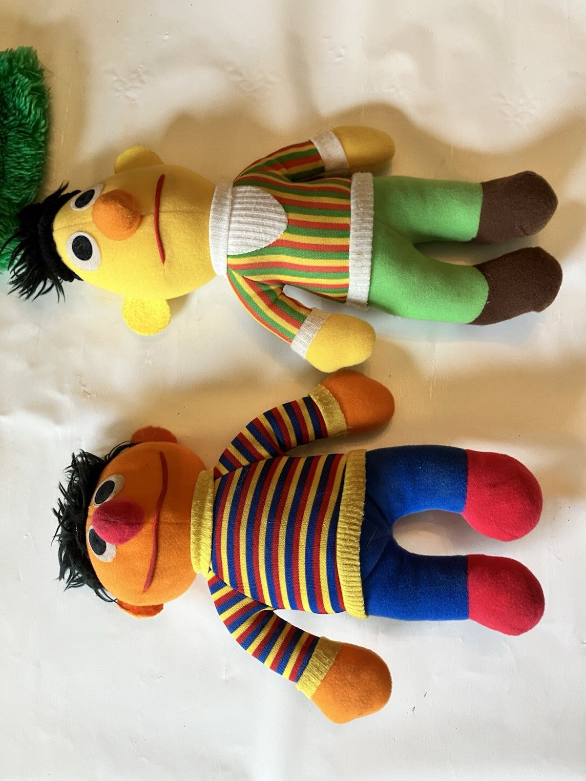 Vintage Sesame Street Bert, Ernie, Big Bird Hasbro Softies & Grouch Applause Ppt