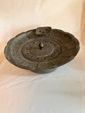 Vintage Mid Eastern Metal Etched Traveling  Basin With Lid/ Rice Pot?